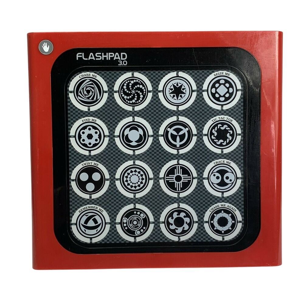 Flashpad 3.0 Electronic Touch Pad Game System Red Virztex Multiple Games